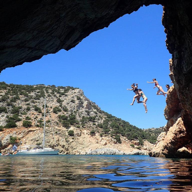 Naxos Island and Rina Cave Daily sailing tours from Naxos to the