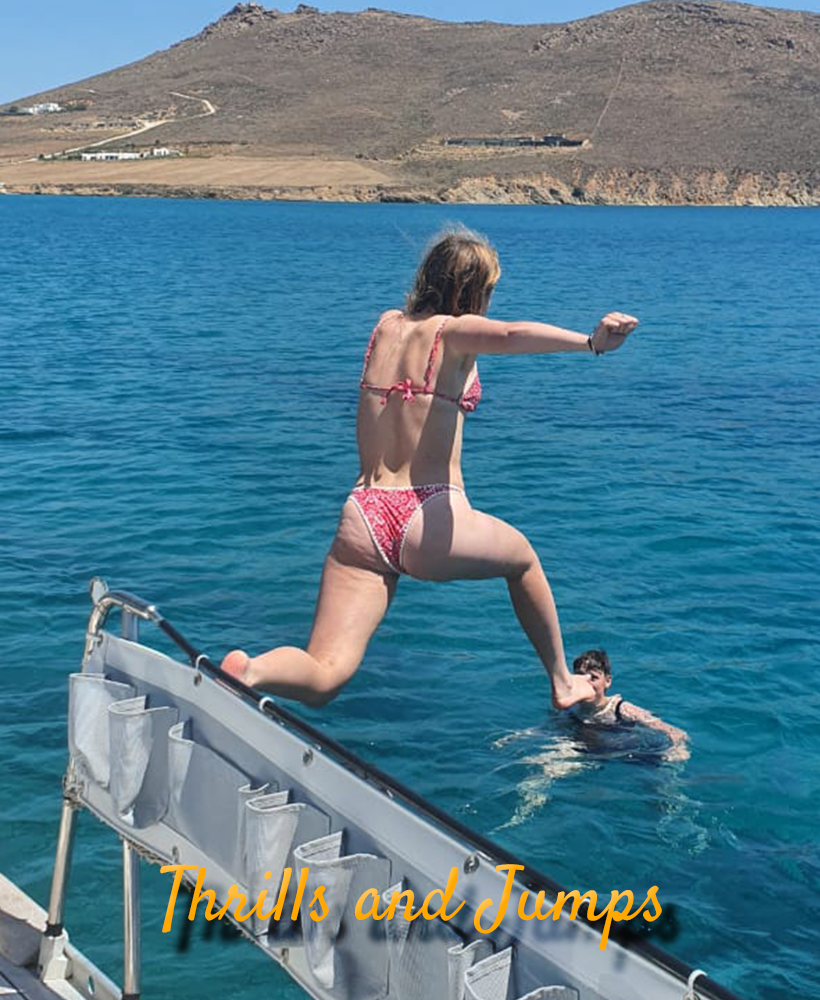 Thrills and Jumps: Adventure with Captain George on the Annabella Yacht