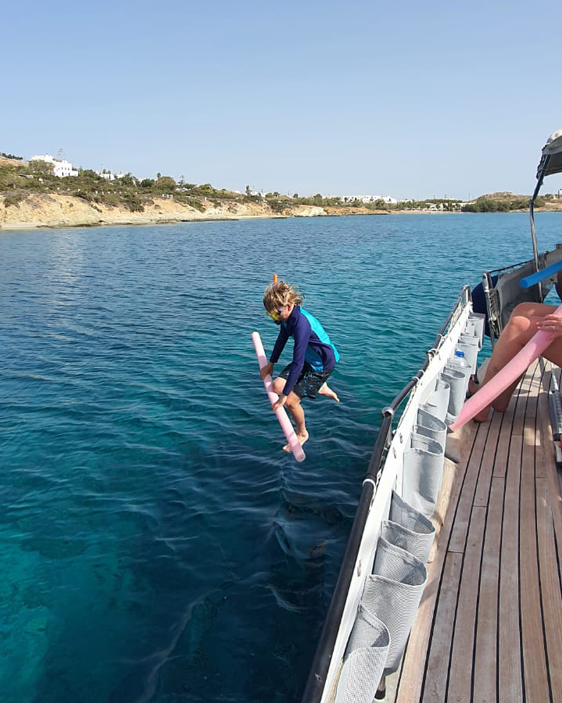 Thrills and Jumps: Adventure with Captain George on the Annabella Yacht