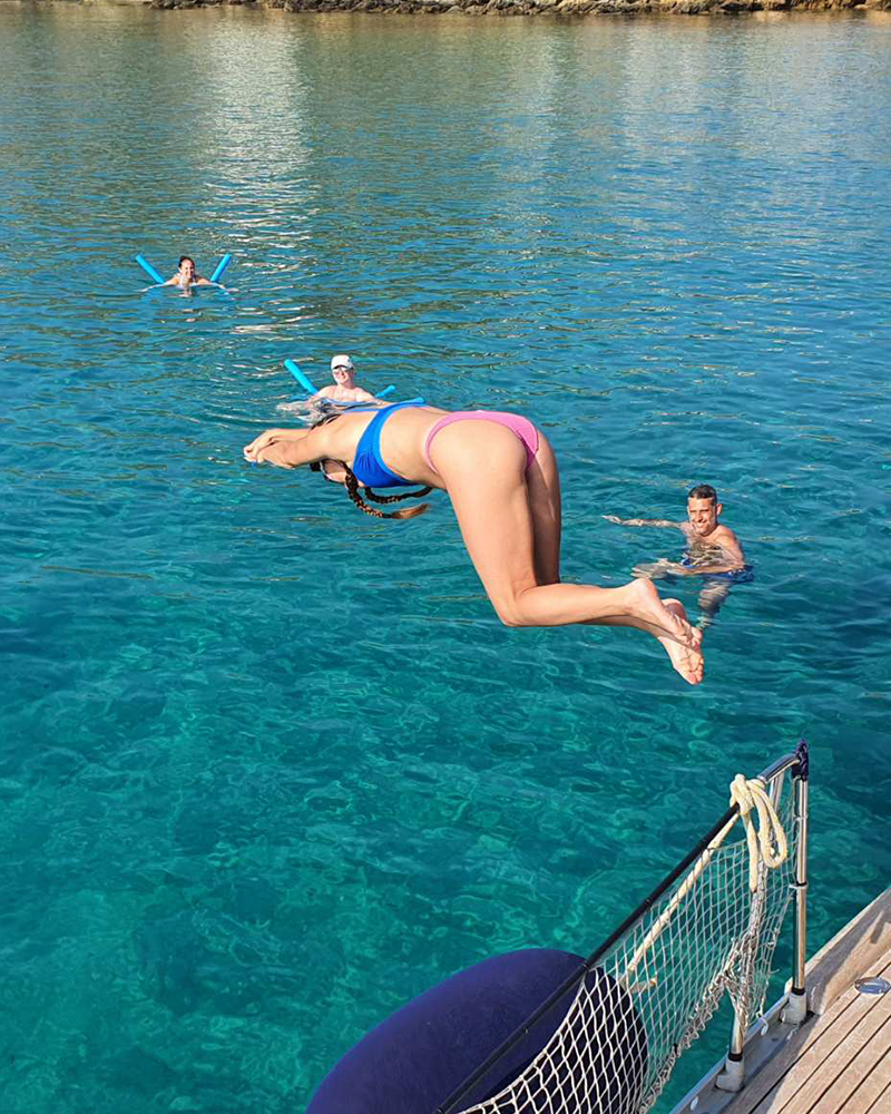 Thrills and Jumps: Adventure with Captain George on the Annabella Yacht