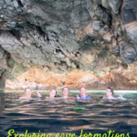 exploring cave formations